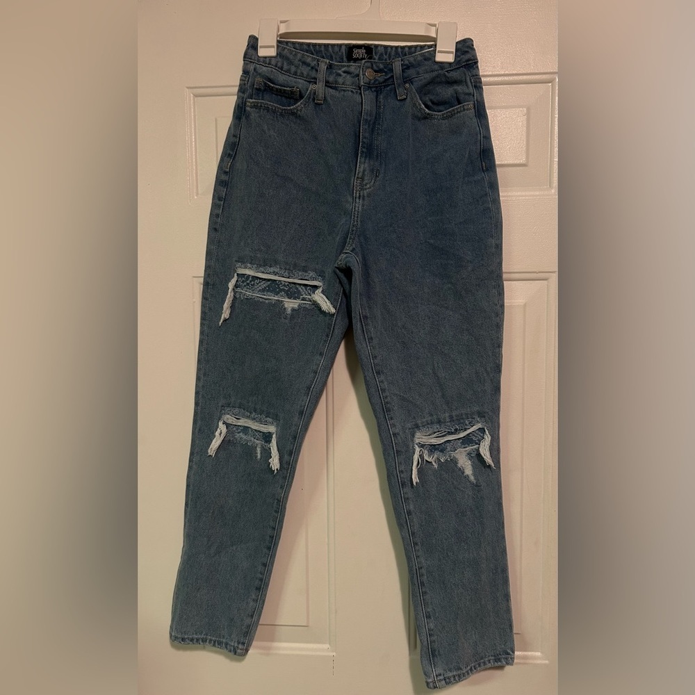 Simple Society‎ Ripped/ Patched Jeans Size 5/27